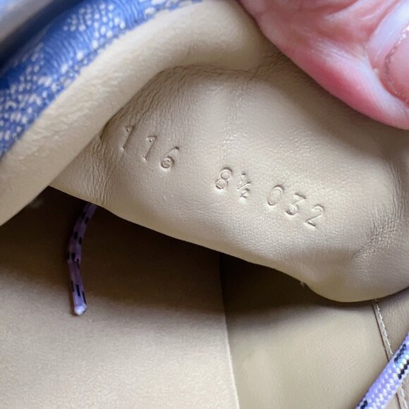 Gucci Monogram Run Runner GG Logo Sneaker Beige Blue Mens UK 8.5 US 9 - Picture 16 of 16